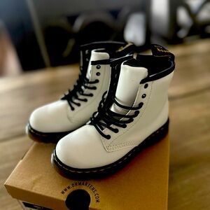 Dr Martens White Boots Toddler Size 10
